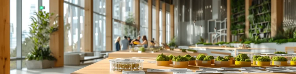 Vue d’un bâtiment intelligent bas carbone intégrant 7 matériaux éco-innovants pour optimiser énergie et confort urbain durable