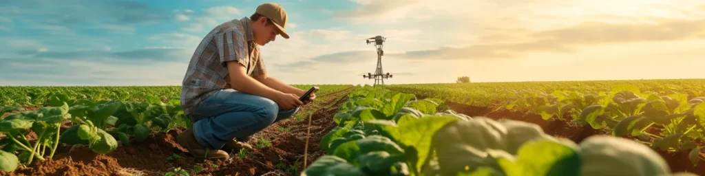 Capteurs agricoles connectés analysant l’humidité du sol pour optimiser l’irrigation et réduire l’usage des pesticides