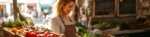 Marché de produits bio et locaux mettant en valeur leurs bienfaits pour la santé, l’environnement et l’économie