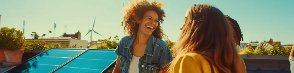 Des habitants rejoignent une communauté énergétique locale pour partager leur production solaire en autoconsommation collective