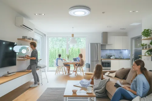 Schéma explicatif des besoins énergétiques d’une maison autonome, avec focus sur la gestion optimisée des besoins-énergétiques-maison au quotidien