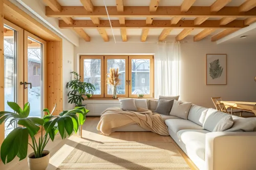 Vue détaillée d’une isolation performante combinant matériaux biosourcés et solutions à changement de phase pour améliorer le confort thermique durablement