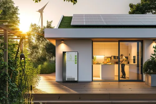 Batteries vertes innovantes stockant l’énergie issue du solaire et de l’éolien pour renforcer la transition énergétique durable