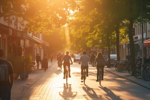 Une famille privilégie la mobilité douce à vélo et à pied, améliorant santé, bien-être et budget dans un cadre urbain apaisé